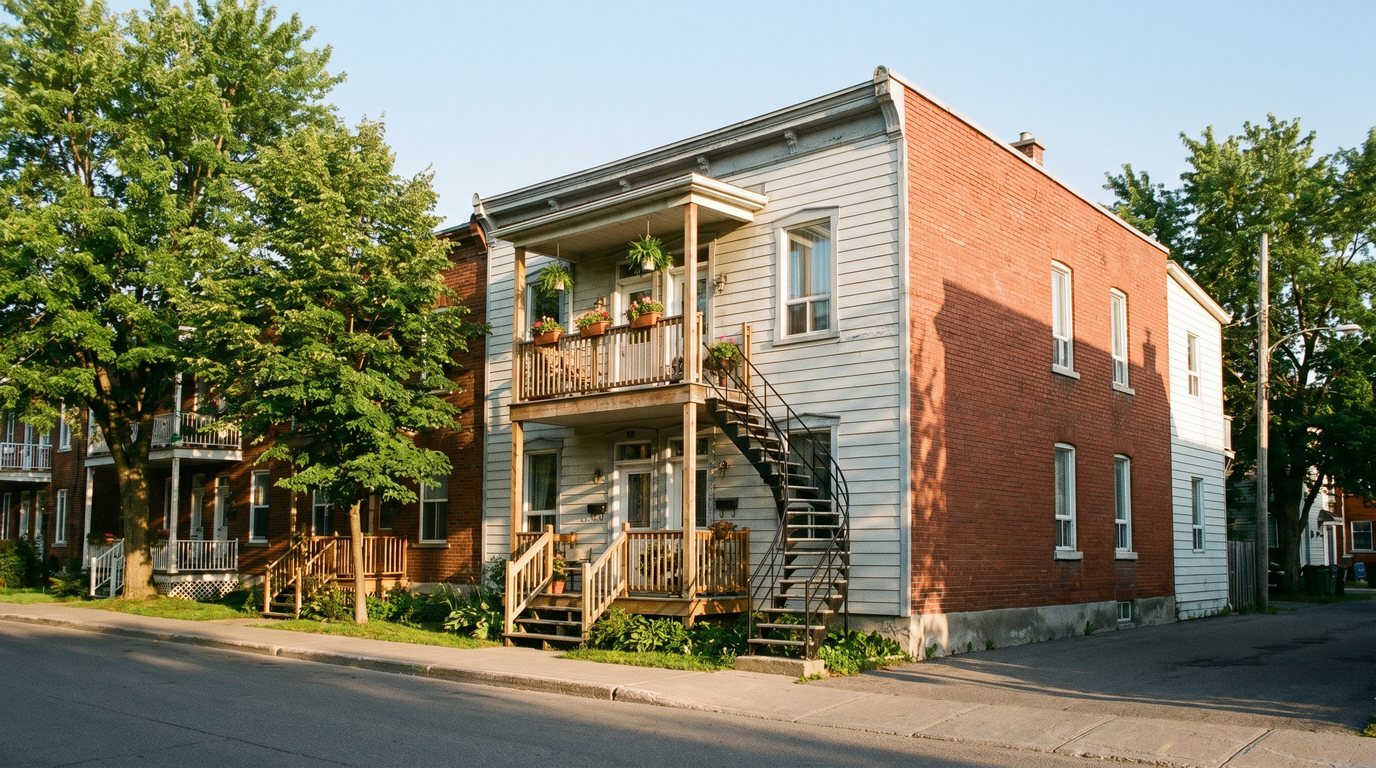 Le plex à escalier extérieur
